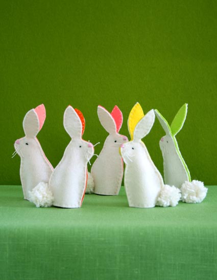 easter bunny finger puppets