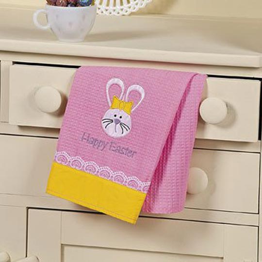 easter bunny towel