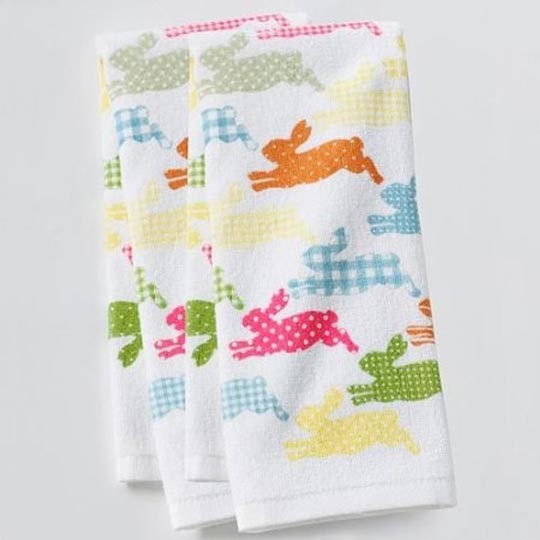 easter dish towel