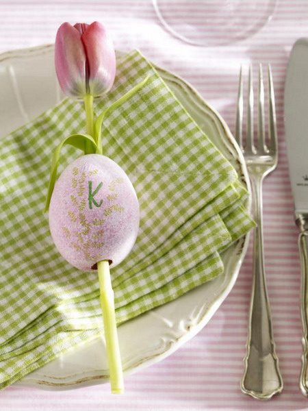 easter egg place card holder