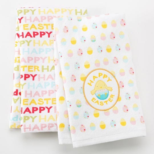 easter kitchen towel