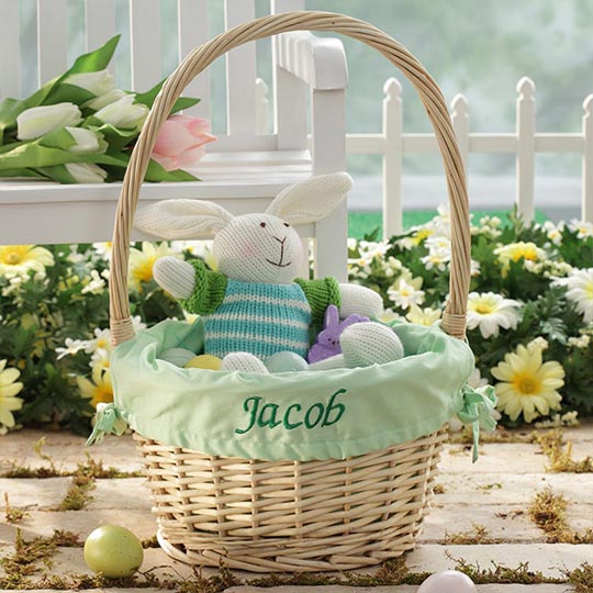 easter rabbit basket