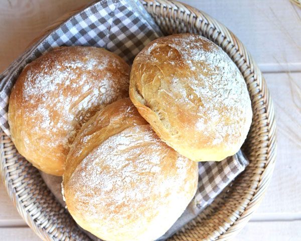 New Recipes: Crusty No-Knead Bread & Rosemary Polenta Fries