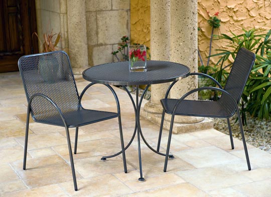 modern bistro outdoor set