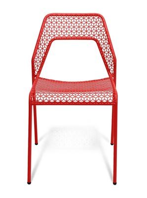 modern dining chair red