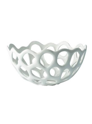 modern perforated fruit bowl