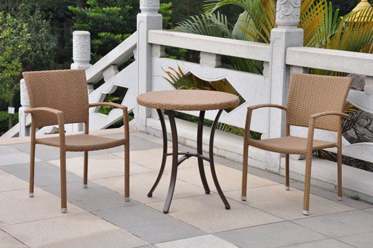 modern rattan bistro set outdoor