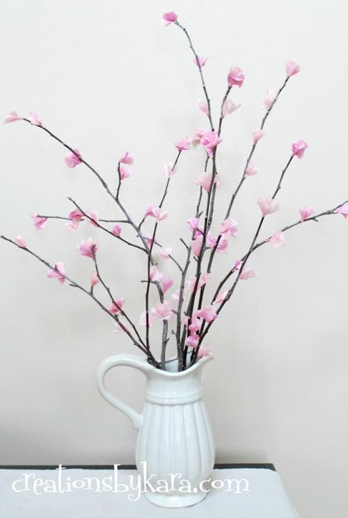 spring flower diy decor