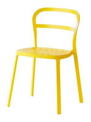 yellow modern bistro chair