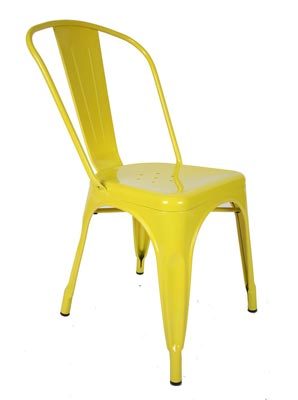 yellow tolix chair