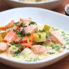 Poached Salmon With Citrus & Vegetable Sauce thumbnail