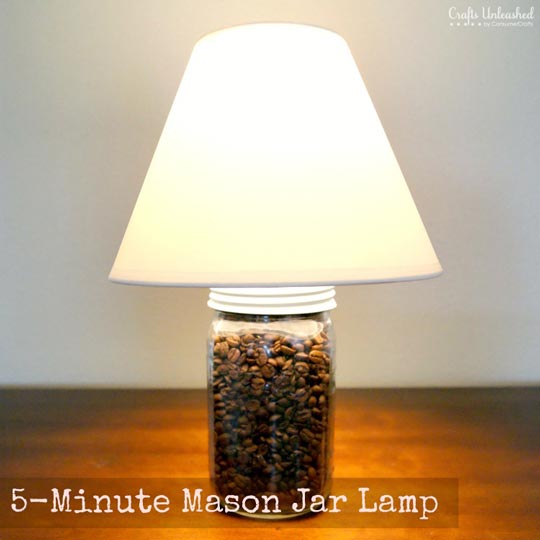 Mason Jar Craft Lamp