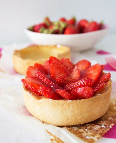Strawberry Tarts With Vanilla Pastry Cream