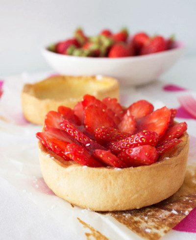 Strawberry Tarts With Vanilla Pastry Cream