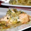 Grilled Salmon Steak With Cheesy Sauce thumbnail