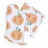 Peach Oven Mitt and Pot Holder Set thumbnail