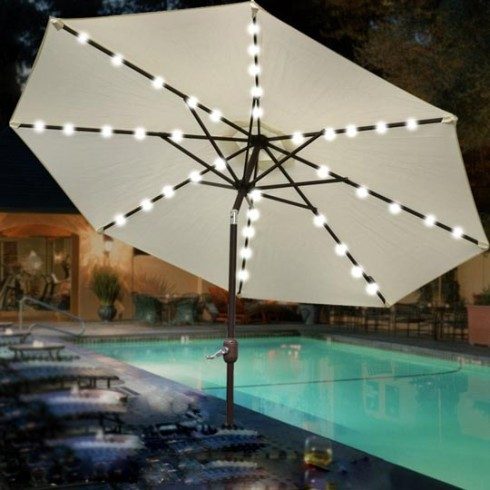 patio led umbrella