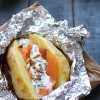 Baked Potatoes In Foil With Smoked Salmon thumbnail