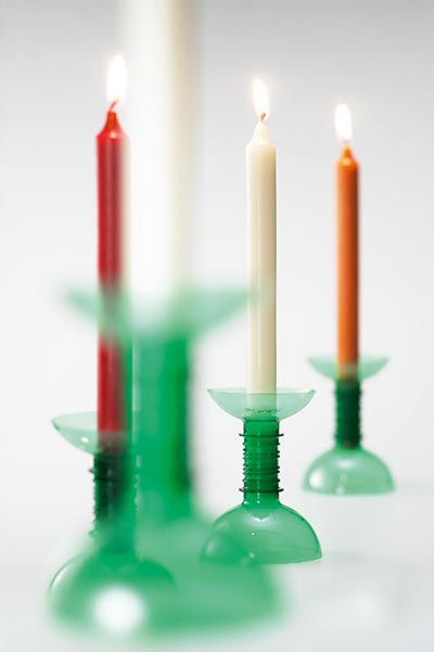 recycled plastic bottle candle holder