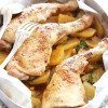 Oven Roasted Chicken Recipe With Spicy Potatoes thumbnail