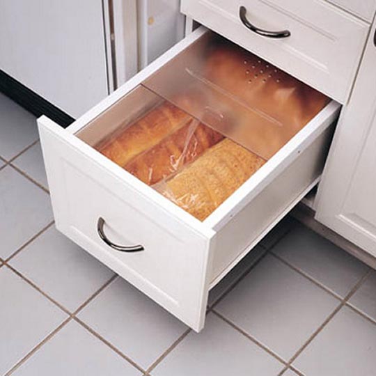 Bread Drawer Cover with Rails