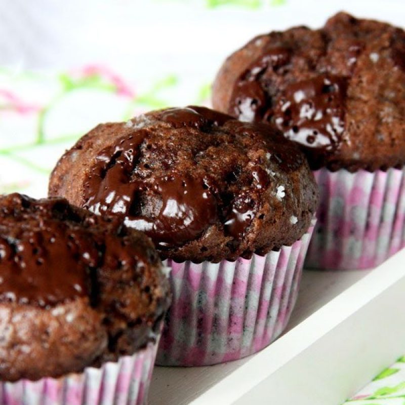 Salted Double Chocolate Muffins Eatwell101,Aster Flower Outline
