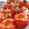 Corn,Cheese & Shrimp Salad In Tomatoes Cup thumbnail