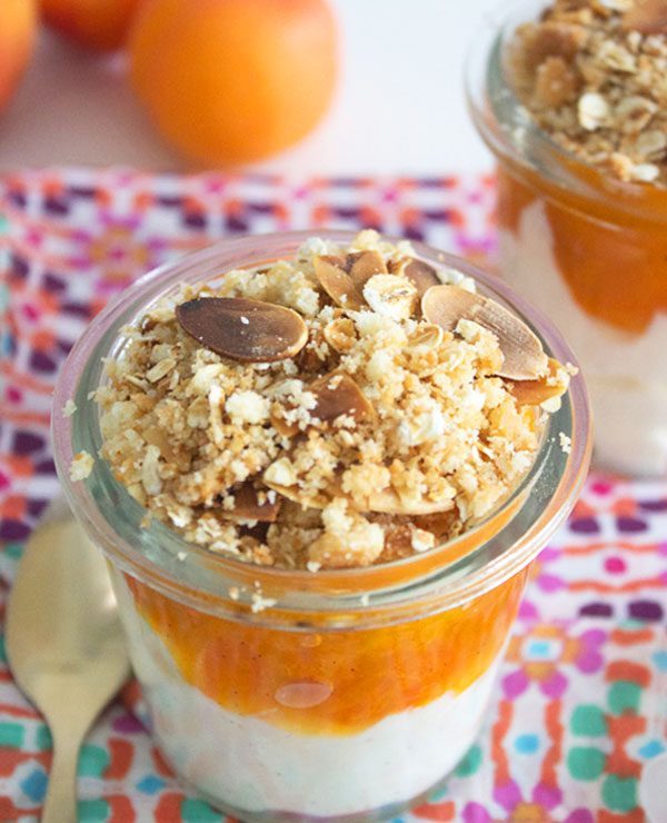 Apricots Shortbread Parfaits