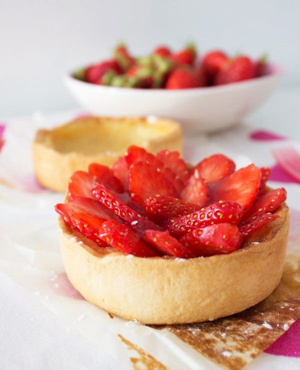 Strawberry Tarts With Vanilla Pastry Cream