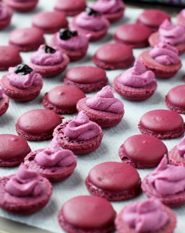 Blackcurrant Macaroons
