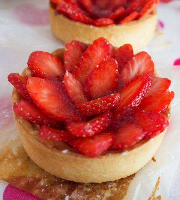 Strawberry Tarts With Vanilla Pastry Cream