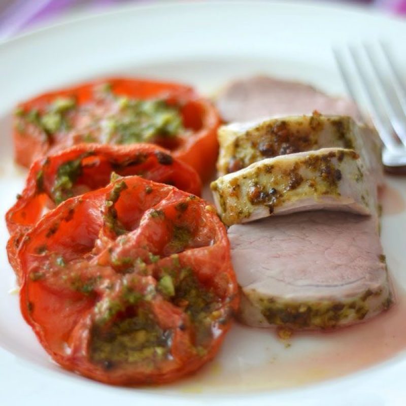 Baked Pork Tenderloin With Tomato Eatwell101