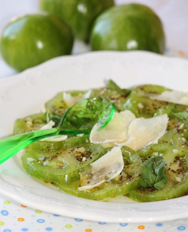 Tomato Salad With Pesto & Parmesan