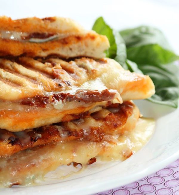 Three Cheeses & Tomato Panini 