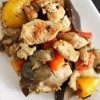 Pan-Fried Chicken Breast With Peppers And Eggplant thumbnail