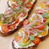 VEGETARIAN SANDWICH WITH AVOCADOS, RICOTTA & TOMATOES thumbnail