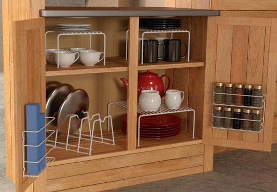 kitchen cabinets organizing set