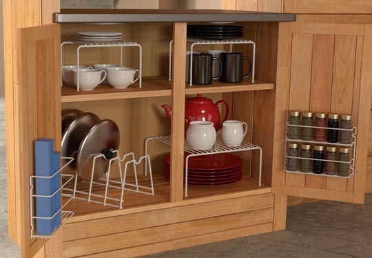 kitchen cabinets organizing set