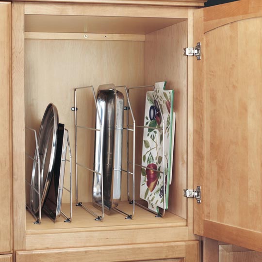 kitchen trays vertical organizer