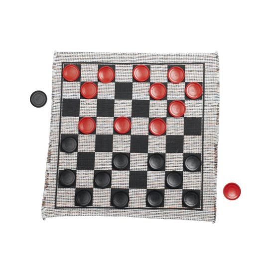 outdoor Checker Rug Game