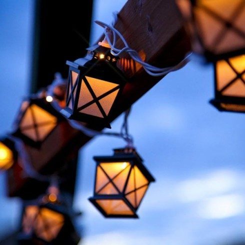 outdoor lanterns ropes