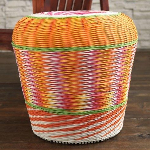 patio woven stool