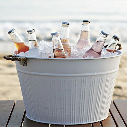 summer party cooler drink tub