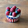 4th july cupcake with berries thumbnail
