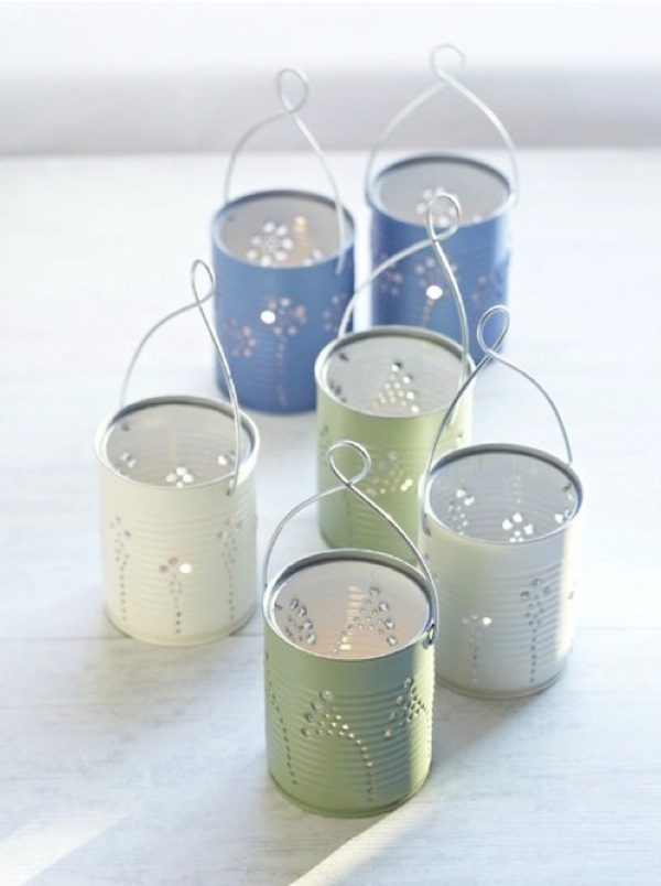 DIY Tin Can Lanterns
