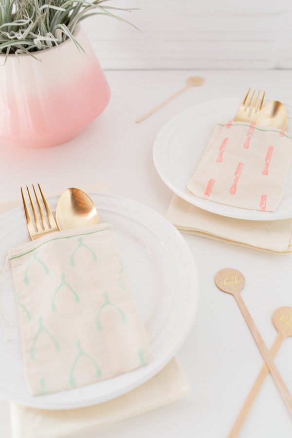 DIY Inspiration: Patterned Flatware Pouches