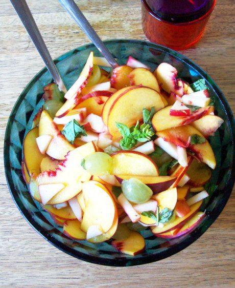 Apples, Grapes & Peaches Salad