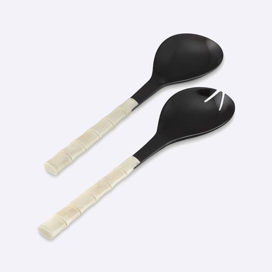 Horn Salad Servers Set