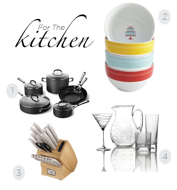 Kitchen Registry Gifts list