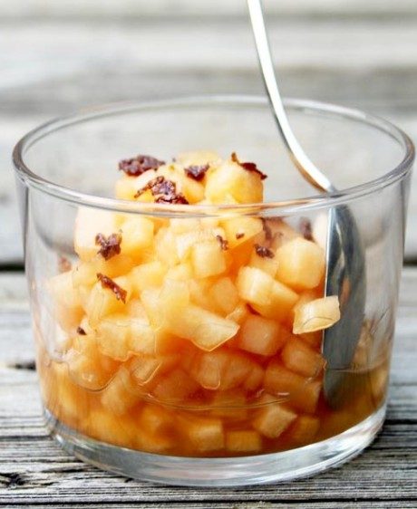  Cantaloupe Salad with Ginger Syrup